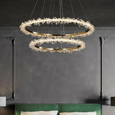 Ring Crystal Bead Modern Pendant Light - Clowas